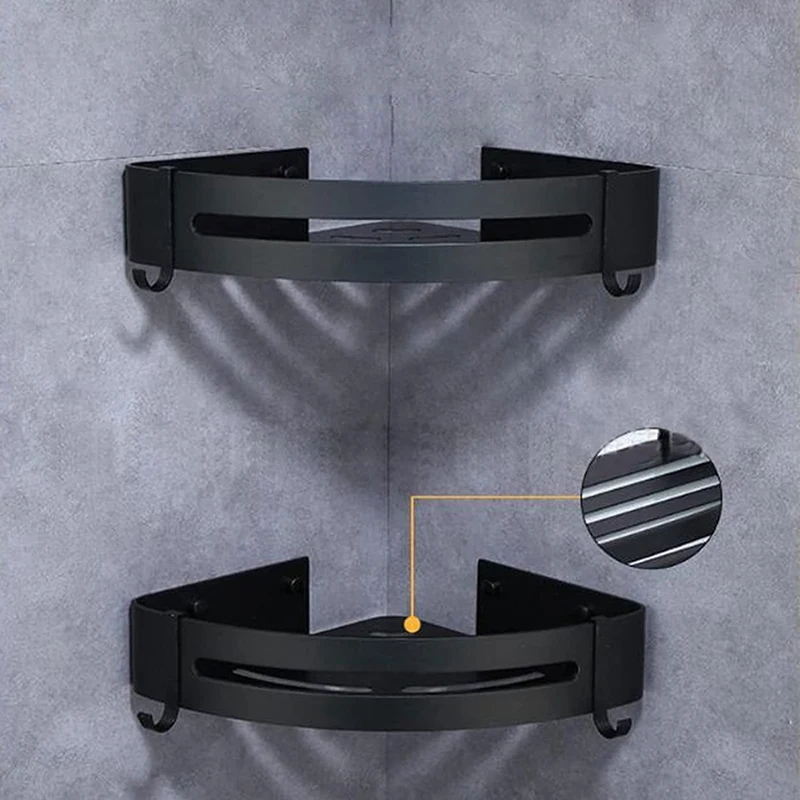 Настенный треугольный держатель для шампуня или полотенец