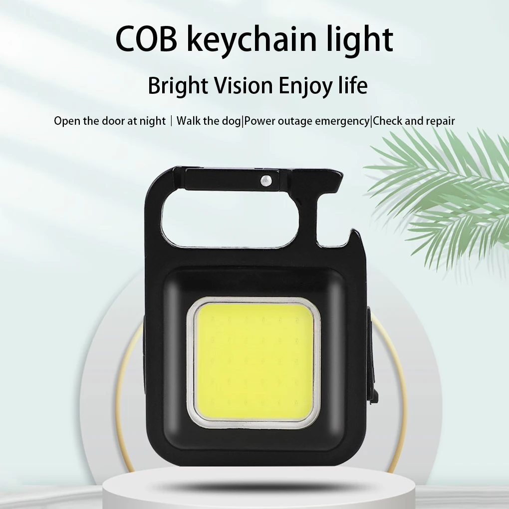 

Pocket COB Flashlight Camping Angle Adjustable Mini 500lm Working Light Type-c Charging 4 Modes Lamp Lantern Hand Torch