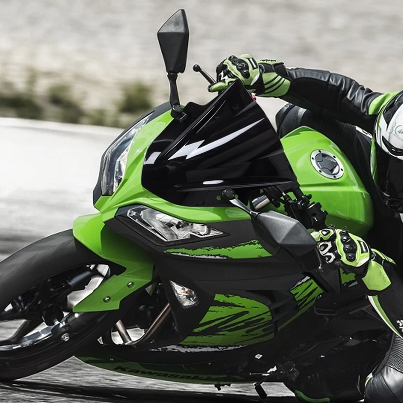 10X ветровое стекло для мотоцикла с двойными пузырьками Kawasaki Ninja 300 EX300 2013-2017