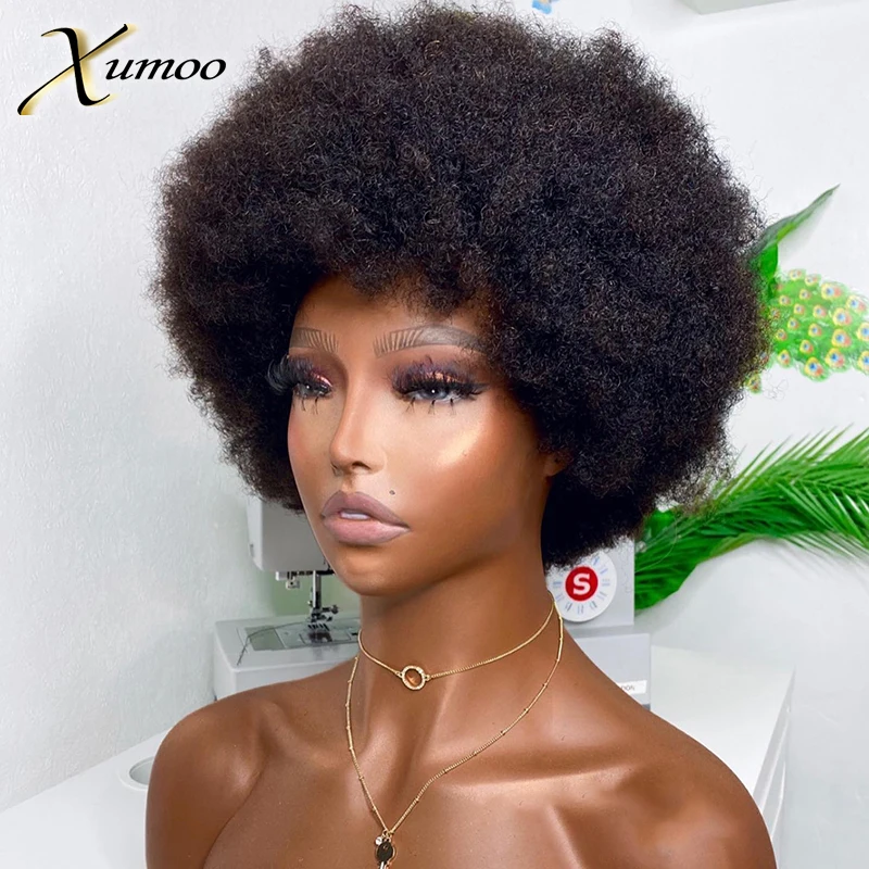 Короткие вьющиеся человеческие волосы 99J бордового коричневого цвета полностью