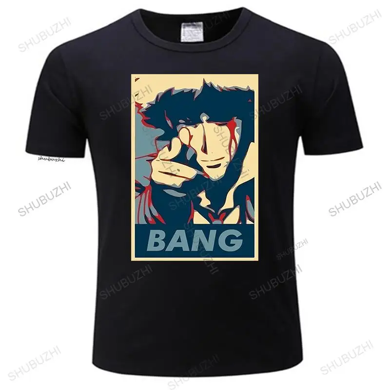 

New Bang Spike Spiegel Cowboy Bebop Anime Black T-Shirt Faye Valentine S-5Xl Loose Size Tee Shirt fashion tee-shirt homme tops