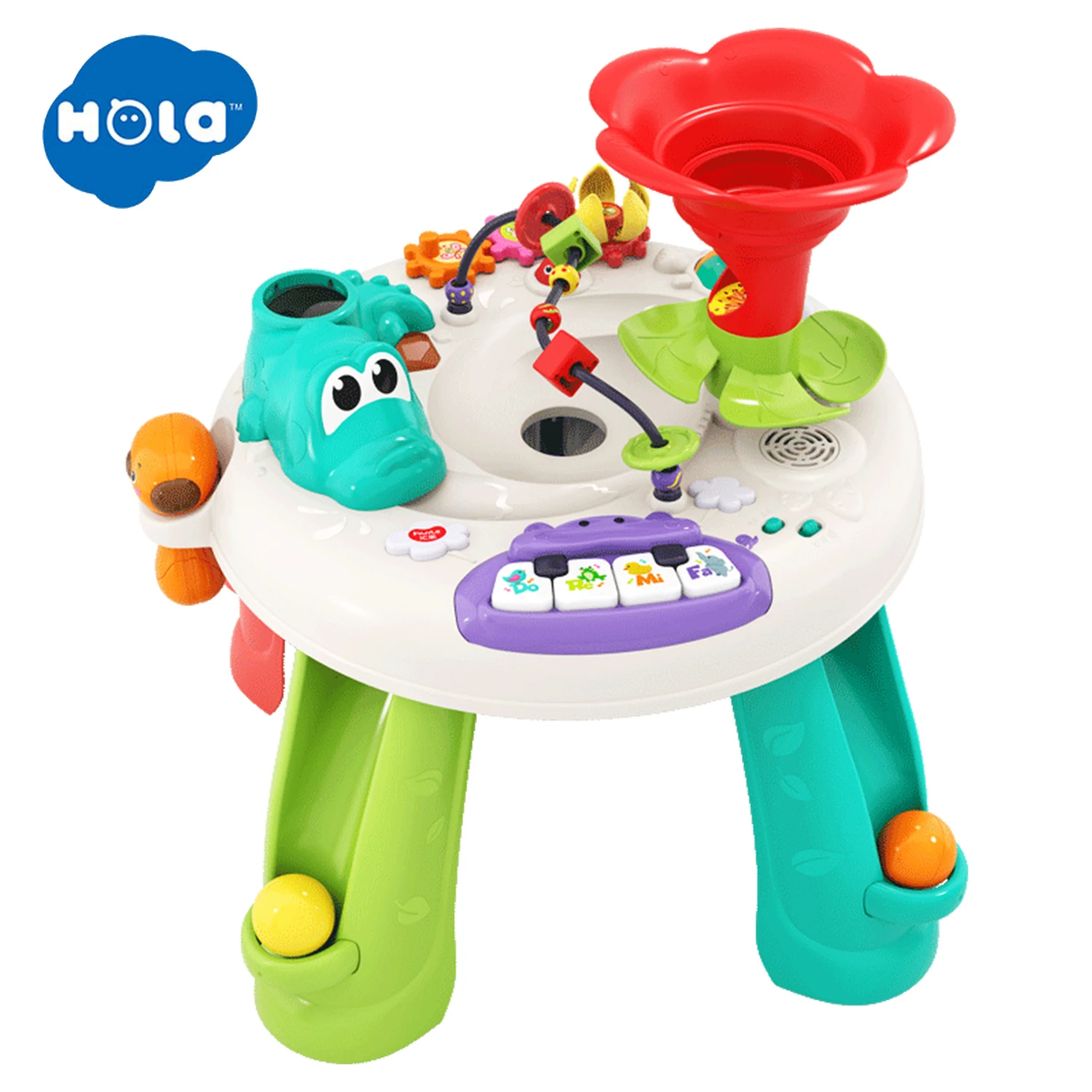 

HOLA Discovering Music Activity Table,Age 12M+, Baby Learning Activity Toy