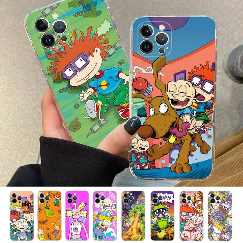 

Cartoon Cute Pattern R-rugrats Phone Case For iPhone 14 11 12 13 Mini Pro XS Max Cover 6 7 8 Plus X XR SE 2020 Funda Shell