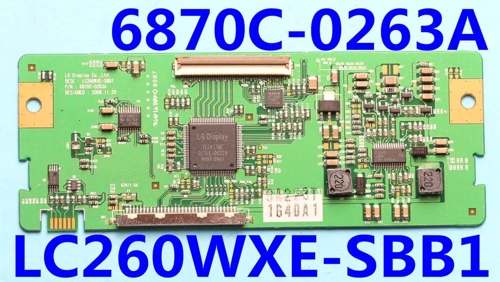 

Для LG T-CON Board 6870C-0263A LC260WXE-SBB1