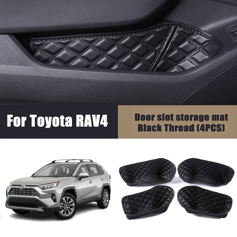 

Дверной ящик для хранения, коврик с полным покрытием для Toyota RAV4 XA50 2018-2023 2019 2020, кожаный слот для хранения, защита от автомобильных аксессуаров