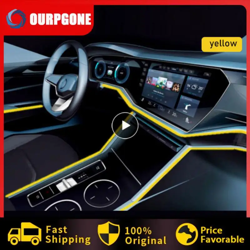 

1m3m5m Free Tailoring Flow Luminous Usb Cable Simple Operation Automobile Atmosphere Light Wire High-quality Usb 5v