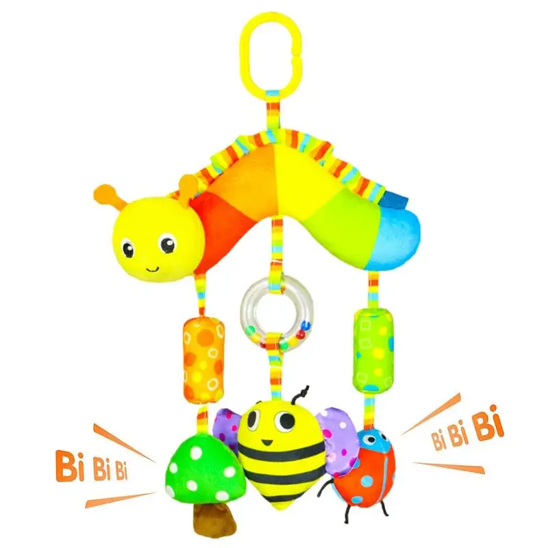 

Подвесная игрушка для детской коляски, цветная гусеница, игрушки для коляски, подвесные игрушки для детского тренажерного зала, для продвиж...