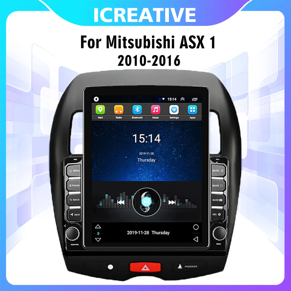 

2 Din 4G Carplay Android Autoradio For Mitsubishi ASX 1 2010-2016 9.7" Tesla Screen Car Multimedia Player GPS Navigator Stereo