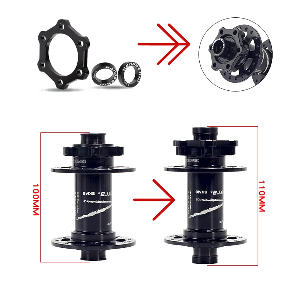 For Bike Hub Adapter Boost Conversion Kit 100 To 110*15 142 2*Spacers Accessories Parts Replacement For Front And Rear images - 6