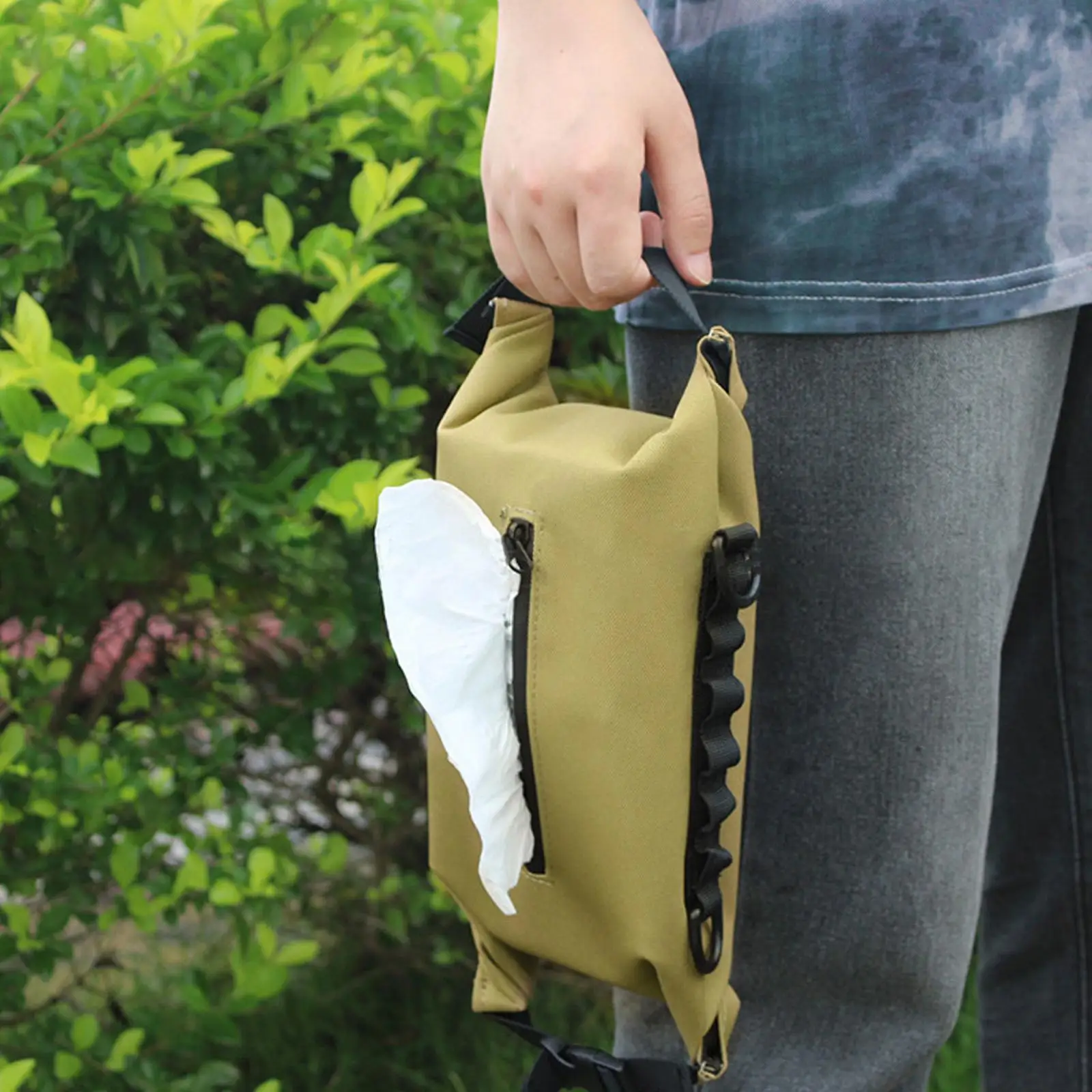 

Outdoor Camping Wet Tissue Box Holder Waterproof Napkin Toilet Tissue Bag Storage Paper Travel Paper Holder Case Portable T0Q1