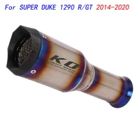 slip on motorcycle middle connect pipe and exhaust muffler titanium alloy modified for super duke 1290 rgt 2014 2020