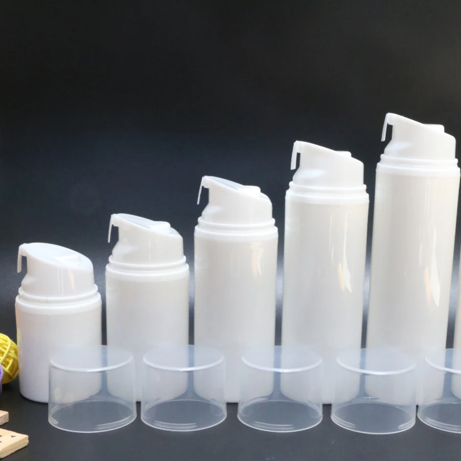 

30ml 50ml 80ml 100ml 120ml 150ml clear cap PP airless bottle vacuum pump bottle lotion bottle used for Cosmetic Container