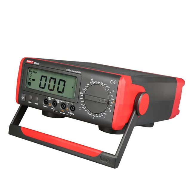 

UNI-T UT801 LCD Bench Digital multimeters Volt Amp Ohm Capacitance Hz Automatic Range Tester True Valid Values Average Display