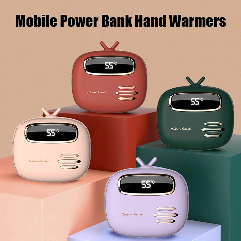 

New Winter Mini Portable Usb Velvet Hand Warmer Mobile Power Bank Hand Warmers Rechargeable Heater Handwärmer Calentador