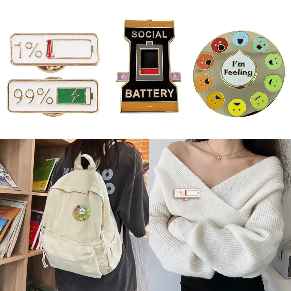 

Высококачественная креативная забавная металлическая брошь, украшение, брошь в виде настроения, булавка, интерактивный эмалированный значок, булавки на батарейки My Social