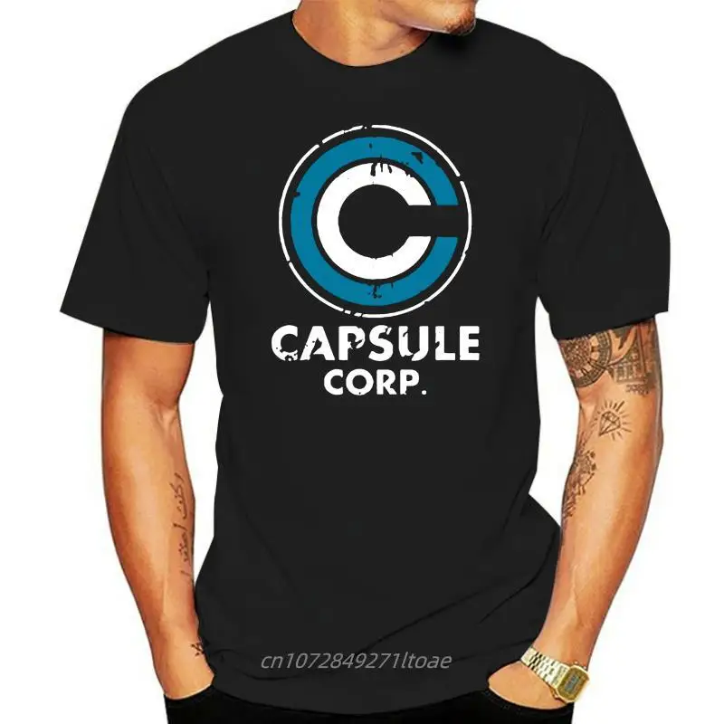 

Capsule Corp Trucker Logo T-Shirt Black White