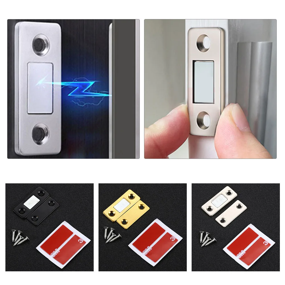 

Hole-free Invisible Magnet Door Suction Cabinet Strong Magnetic Attractor Cupboard Ultra Magnetic Door Suction Household Tool