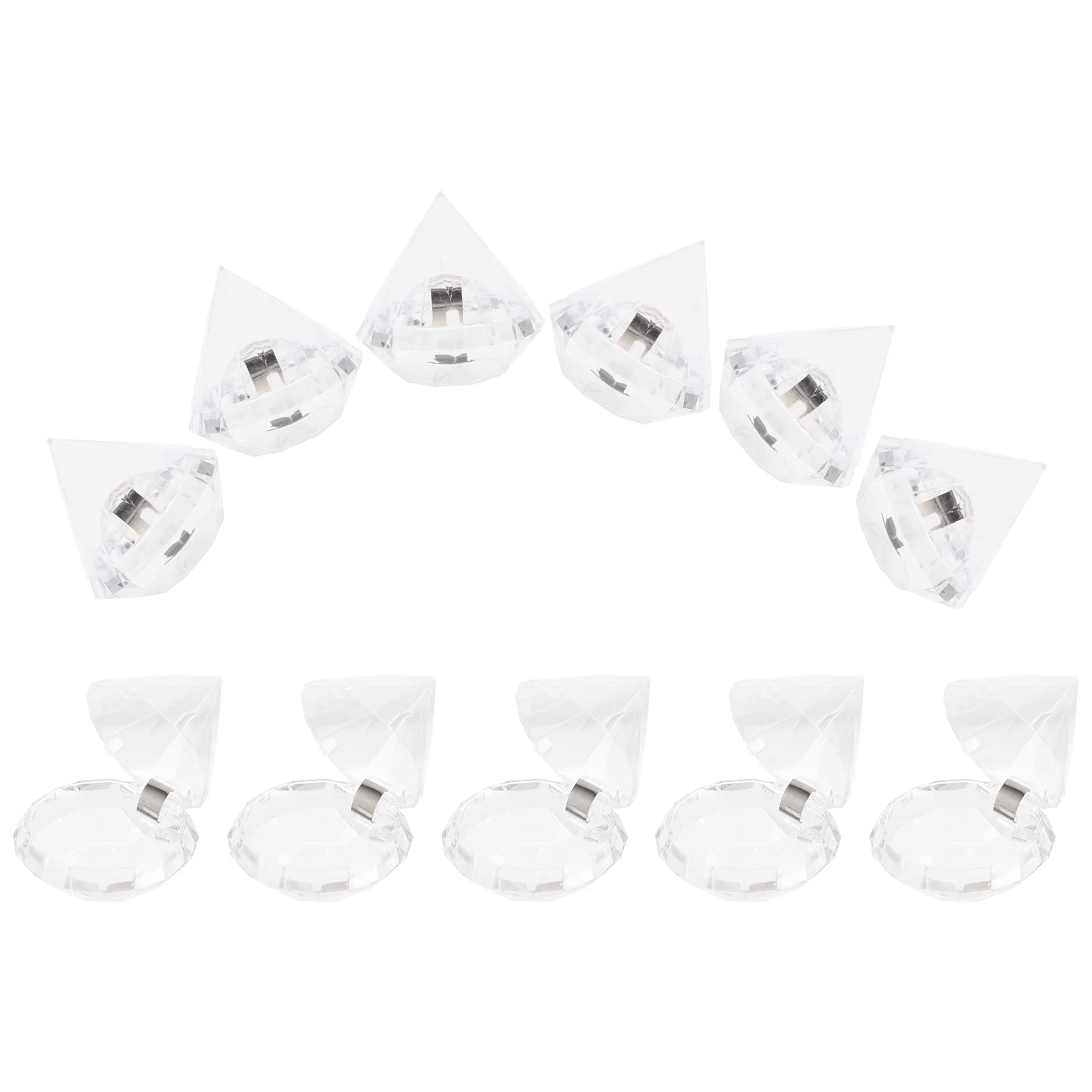 

12Pcs Shaped Clear Jars, Candy Boxes Container Wedding Favors Boxes Makeup Containers for Weddings, Engagement Parties, Bridal