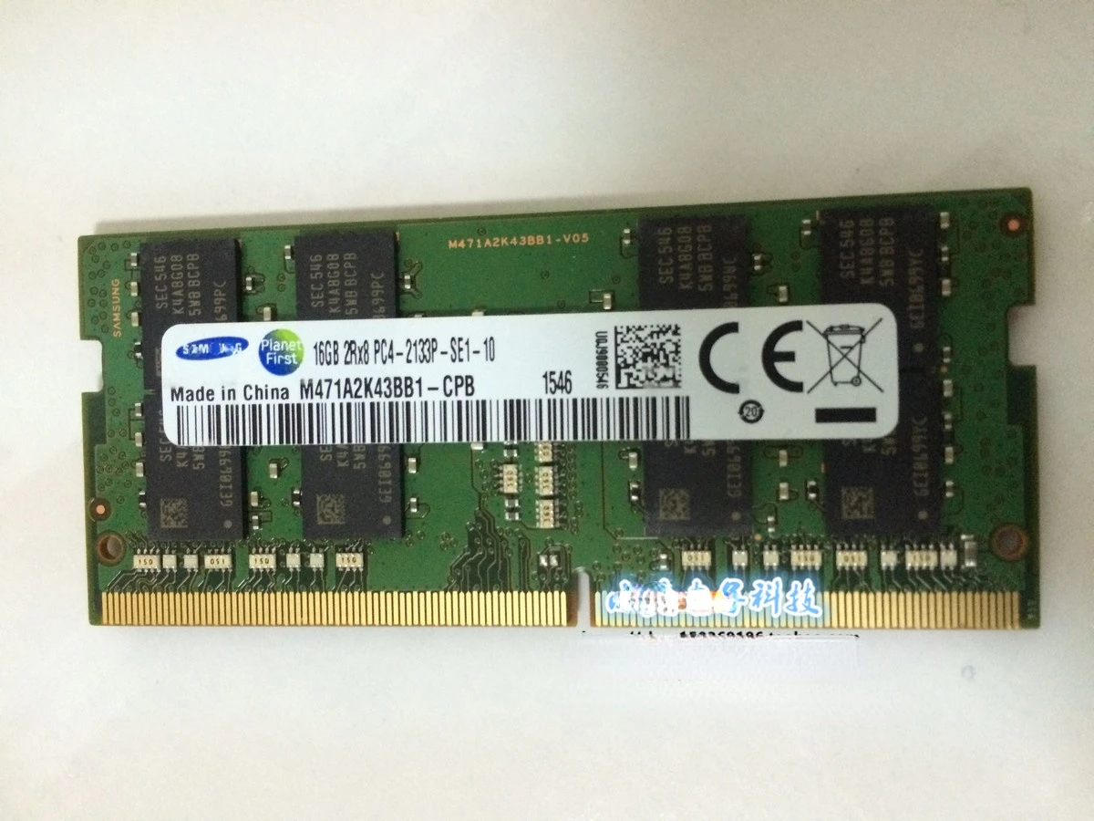 

RAM DDR4 16G 2RX8 PC4-2133P-SE1 M471A2K43BB1-CPB Notebook Memory