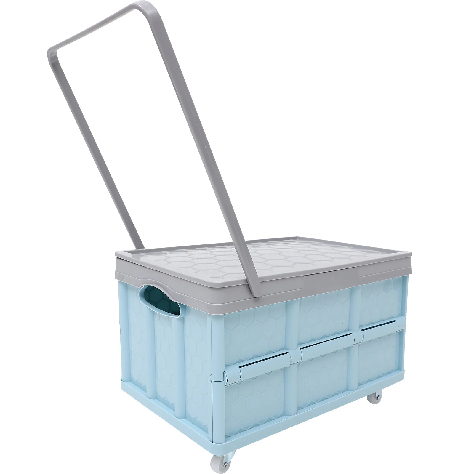 

Utility Pull Cart Shopping Carts Groceries Foldable Collapsible Storage Containers Box with wheels