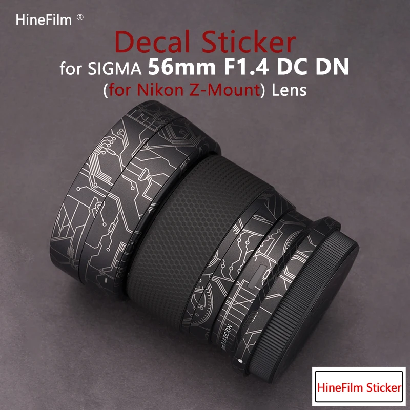 

Lens Decal Skins for Sigma 56 F1.4 DC DN for Nikon Z Mount Lens Protective Skin 56mm 1.4 Lens Sticker Anti-scratch Cover Film