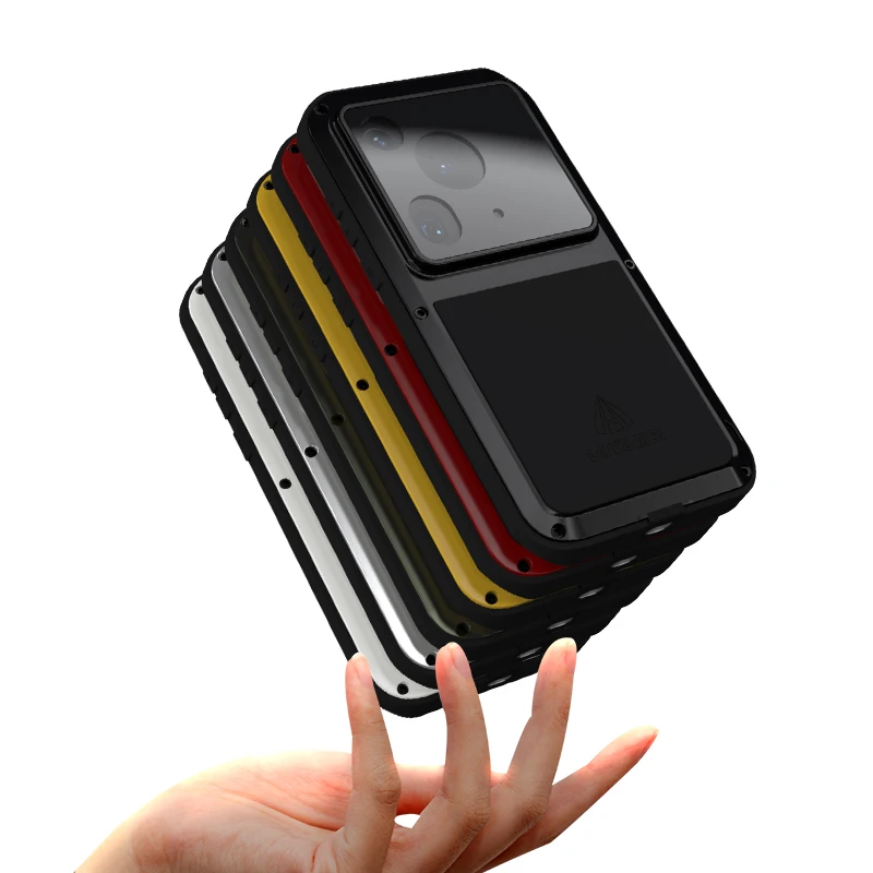 Love Mei Сверхмощный металлический силиконовый чехол для телефона Huawei Pura70 Pura 70 Pro Plus