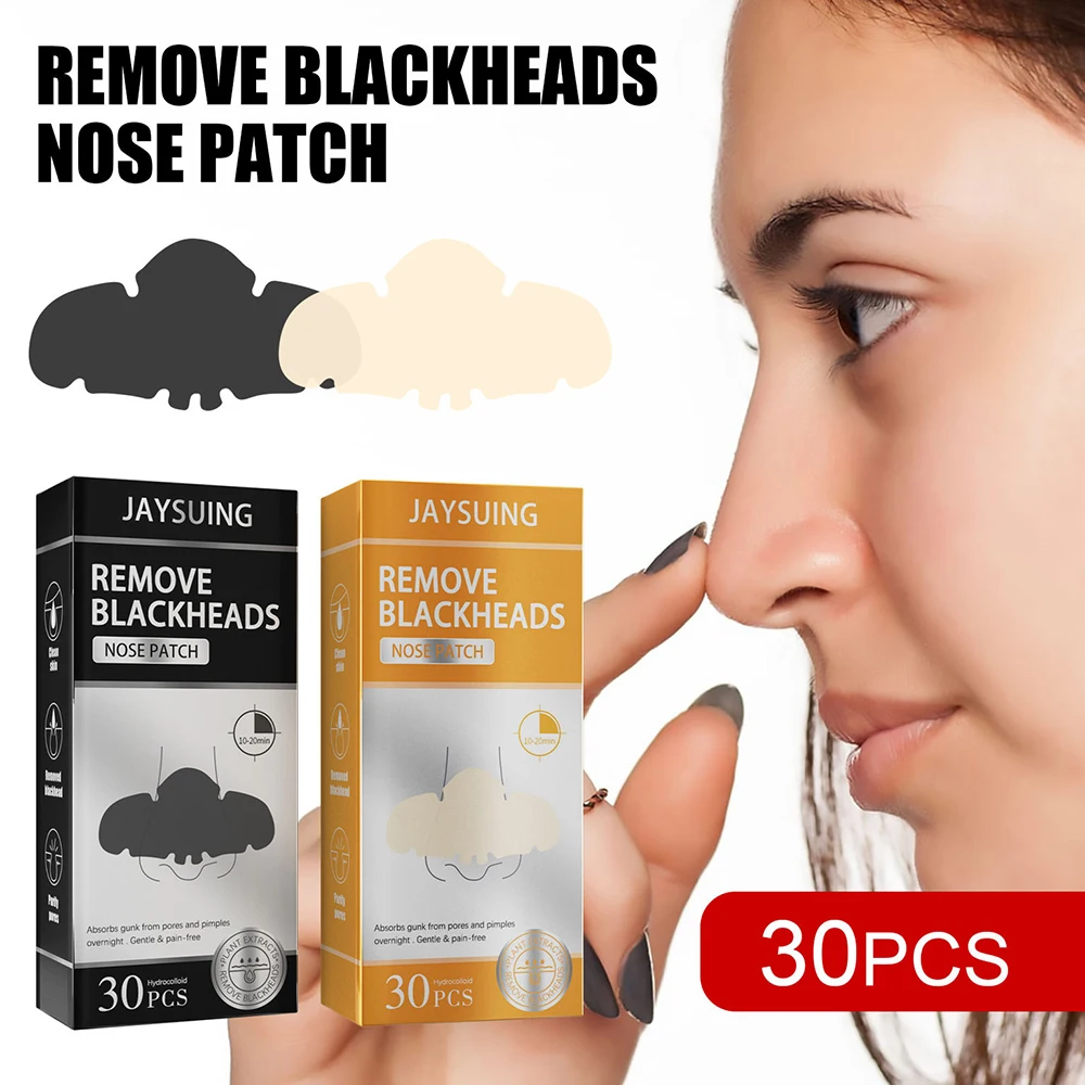 

30pcs Blackhead Removal Nose Mask Deep Cleansing Purifying Facial Pores Nose Mask For All Skin Types