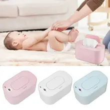 Plastic Wet Wipe Warmer Durable Constant Temperature Large Capacity Wet Tissue Heating Box USB Powered Wipes Heater Baby