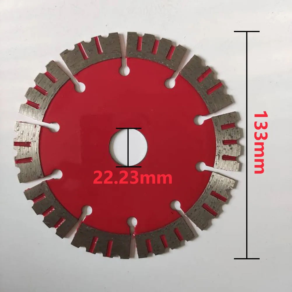 

Dry Cutting Disc Saw Blade Diamond Disc Dry Tool 1 Pc Cutting Saw 133*22.23mm Blade Granite Quartz Stone Concrete
