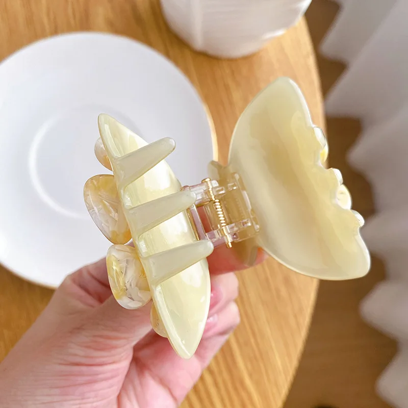 YHJ красивый коготь для волос с цветком камелии японский классический стиль