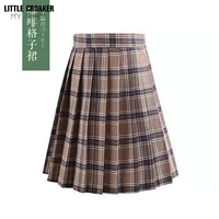 harajuku black skirts womens 2022 summer high waist anime skirts kawaii school uniform short mini white pink plaid pleated skirt