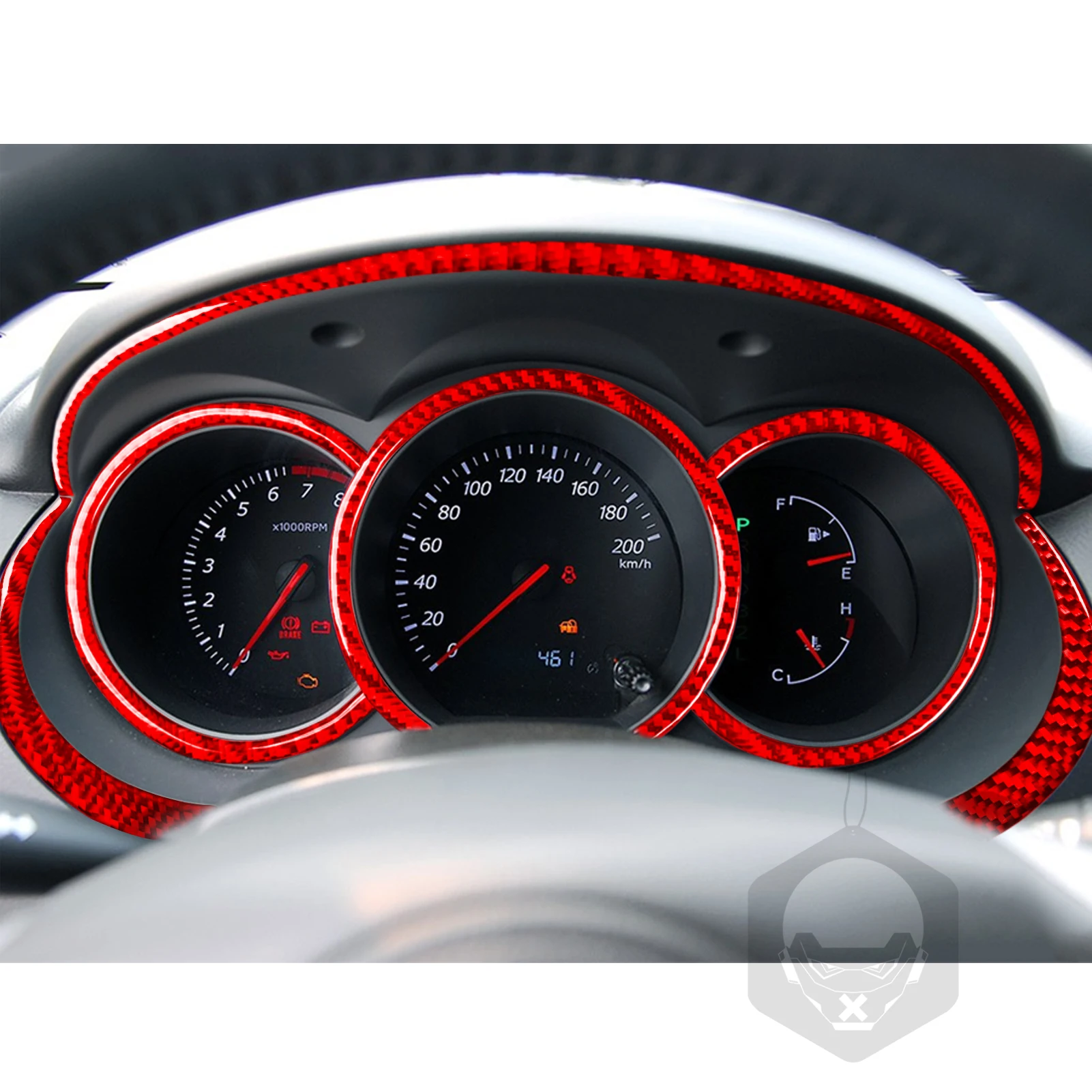 Углеродное волокно для Suzuki Grand Vitara 2006-2013 спидометр датчик топлива панель Рама