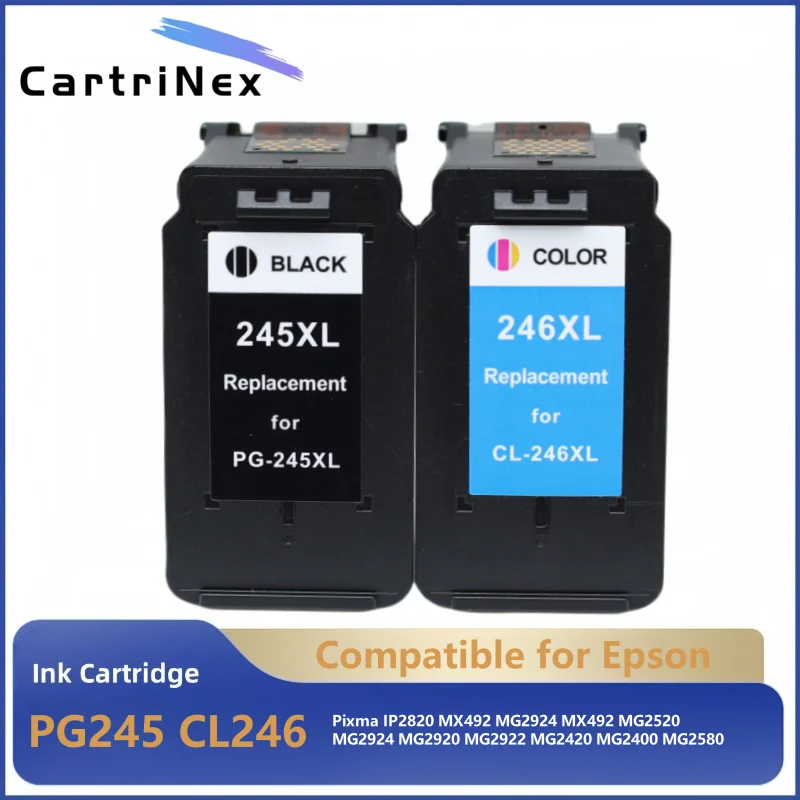 Фото Чернильный картридж для принтера Canon PG-245XL 245XL 246XL PG245 CL246 PG 245 PG-245 CL 246 для Pixma iP2820 MX492 MG2924 MG2520 №1