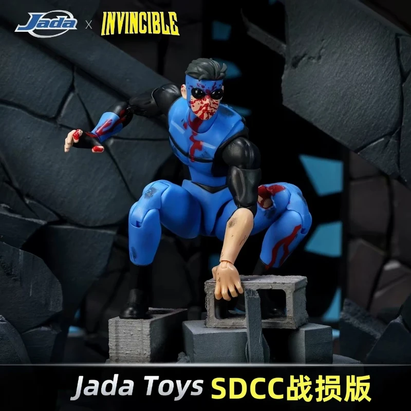 Фото В наличии: Оригинальная фигурка Марка-Непобедимого от Jada Toys, масштаб 1/12, с боевыми повреждениями, лимитированная серия SDCC, для взрослых коллекционеров. №1