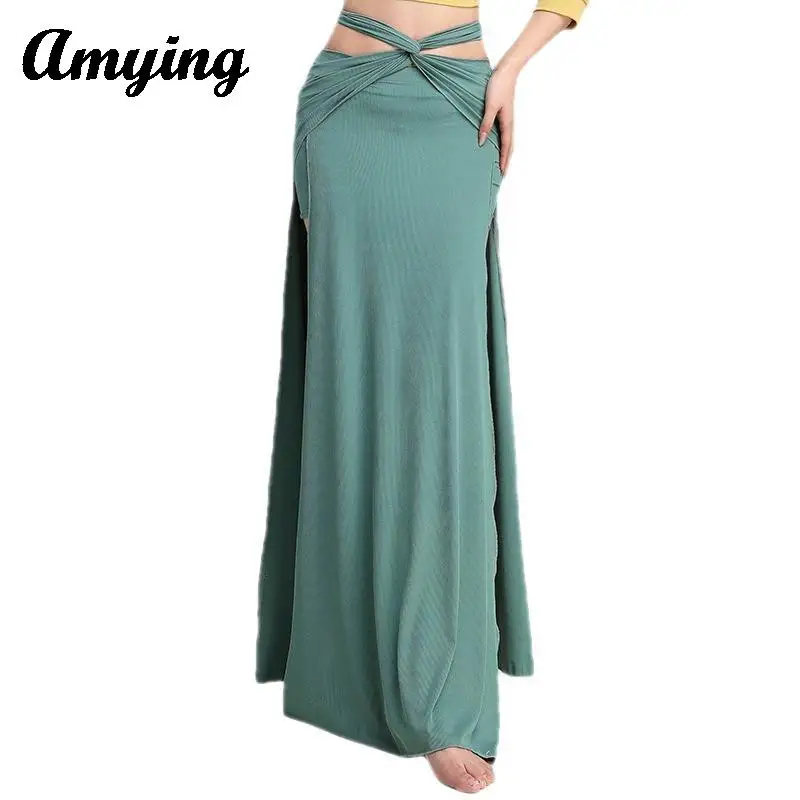 Женская сексуальная длинная юбка с разрезом для танца живота женская