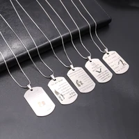 love language expressions metal tag stainless steel necklace diy thanksgiving jewelry craft gift for father mother son lover