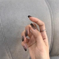 3d nail art smoke black gradient self adhesive slider nail art decorative geometric applique nail art accessories