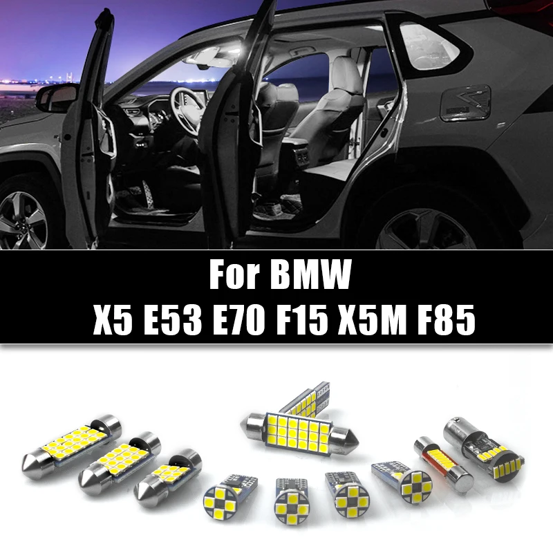 Автомобильные светодиодный ные лампы 12 В для BMW X5 E53 E70 F15 X5M F85 автомобильные чтения