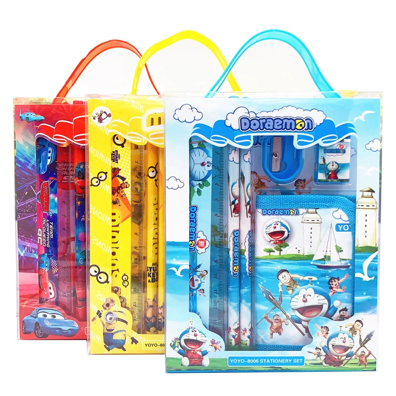 

Sanrio Stationery Doraemon Hello Kitty School Supplies Set Kawaii Frozen Elsa Avengers Spiderman Kids Cartoon Kindergarten Prize