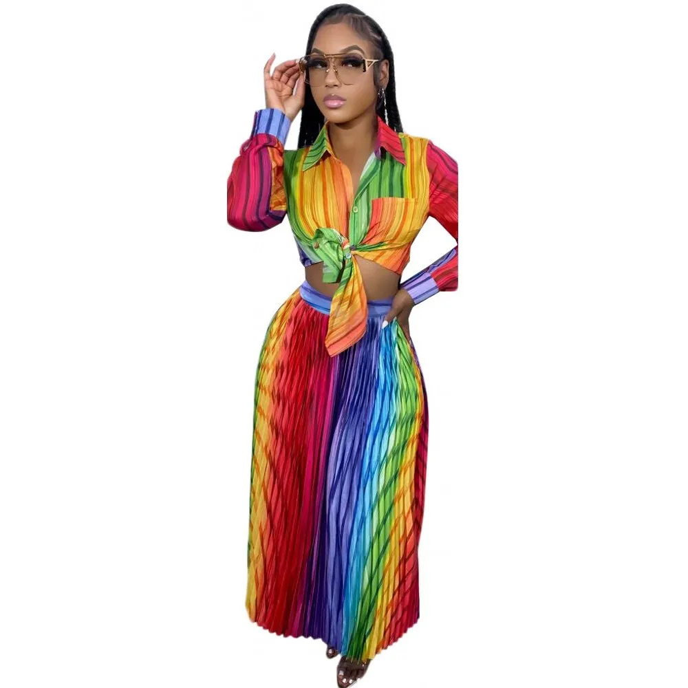 

2 Piece Sets African Clothes For Women New Dashiki Shirt Tops And Skirts Suits Elegant Turkish Wedding Party Dresses Outfit