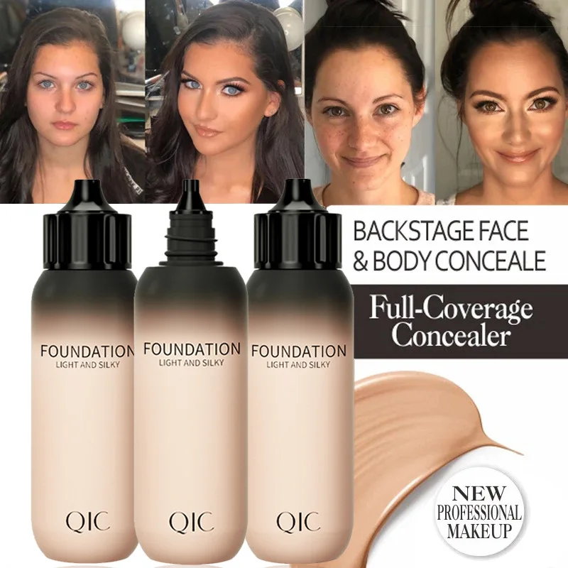 

Professional Durable Concealer Waterproof Whitening Foundation Cream Covering Black Circles Acne Marks Facial Cosmetics