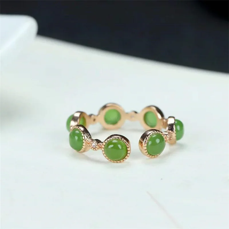 Горячая Распродажа натуральное кольцо ручной работы инкрустированное серебром