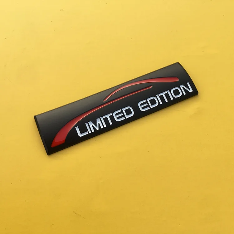 

3D металлическая наклейка ограниченной серии, автомобильный брызговик, боковой задний багажник, эмблема, наклейка для автомобиля