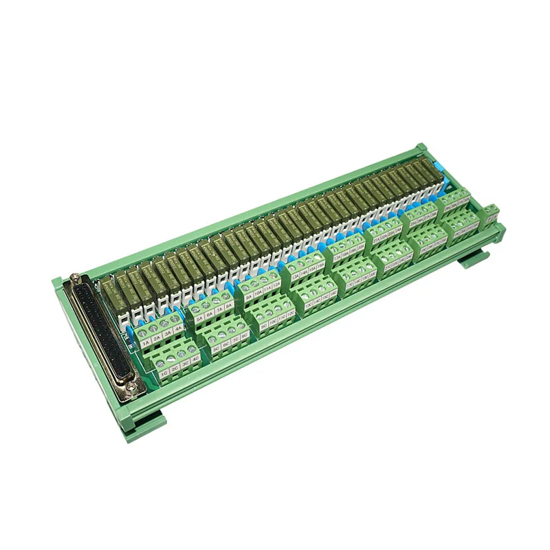 

JR-D32PC-F-AH/24VDC Relay Module 32 Channel 37P D-SUB Connector PLC Output Interface DIN Rail