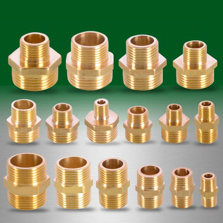Латунный штуцер для труб с шестигранной головкой 1/8 дюйма 1/4 3/8 1/2 3/4 1 дюйм стандарт