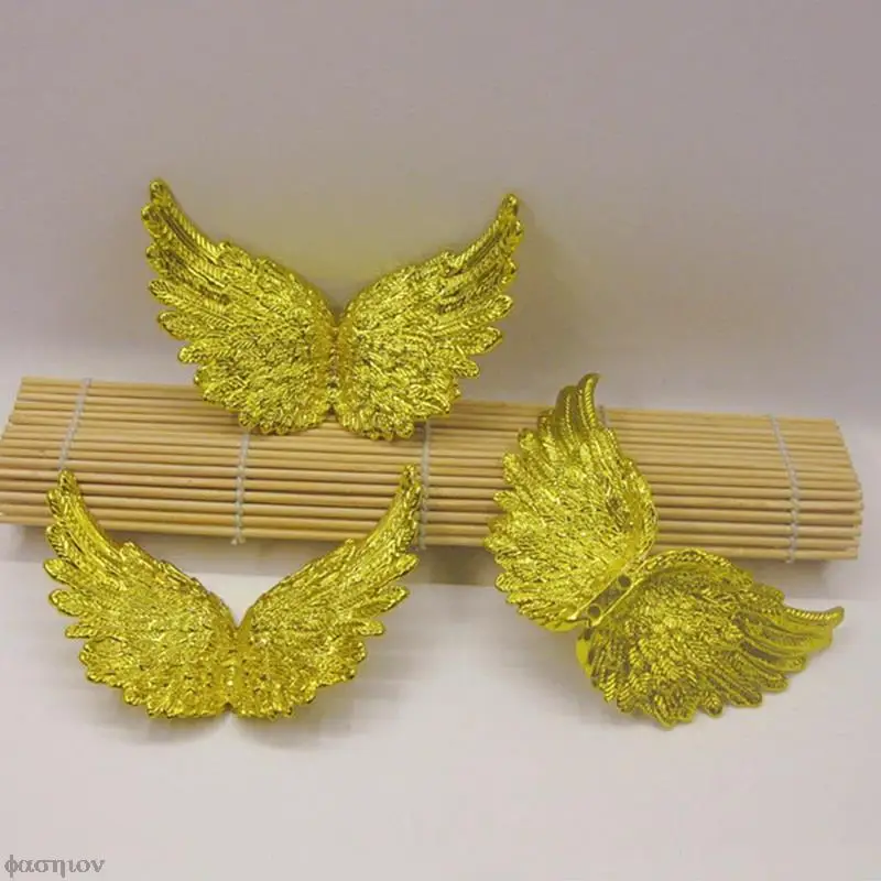 6 шт./лот Золотые/белые/синие Крылья Ангела ремесло Рождественское украшение