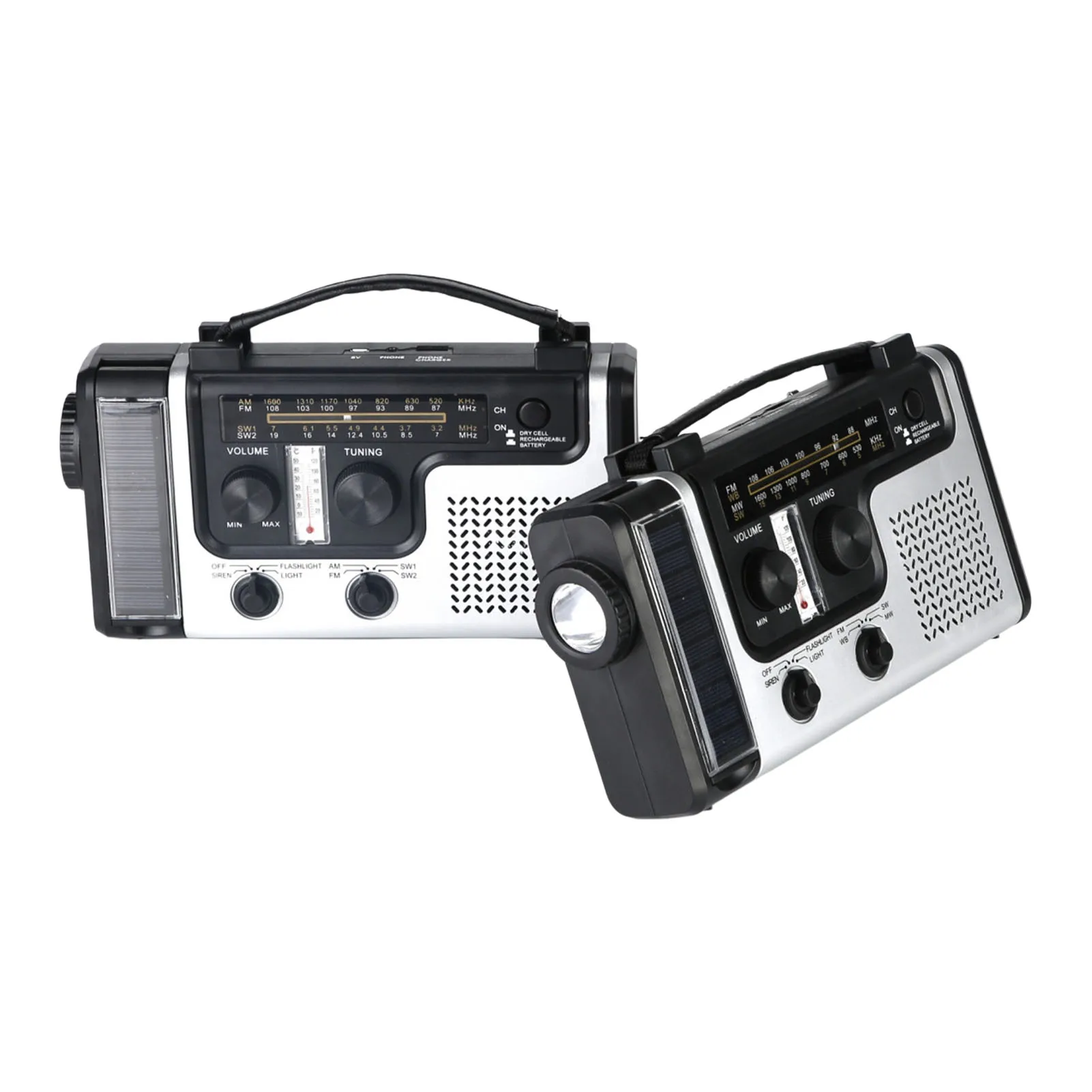 

Hand Crank Radio AM FM SW Hand Crank Radio Portable Weather Radio With Flashlight Reading Lamp Speaker SOS Alarm AM FM SW