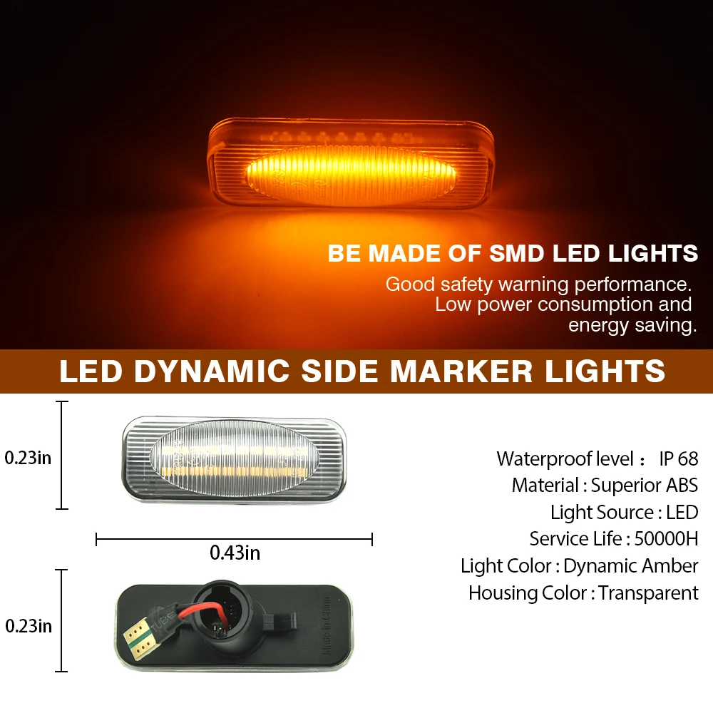 

Светодиодный динамический боковой указатель поворота для Opel Omega B Stufenheck 1994-2003