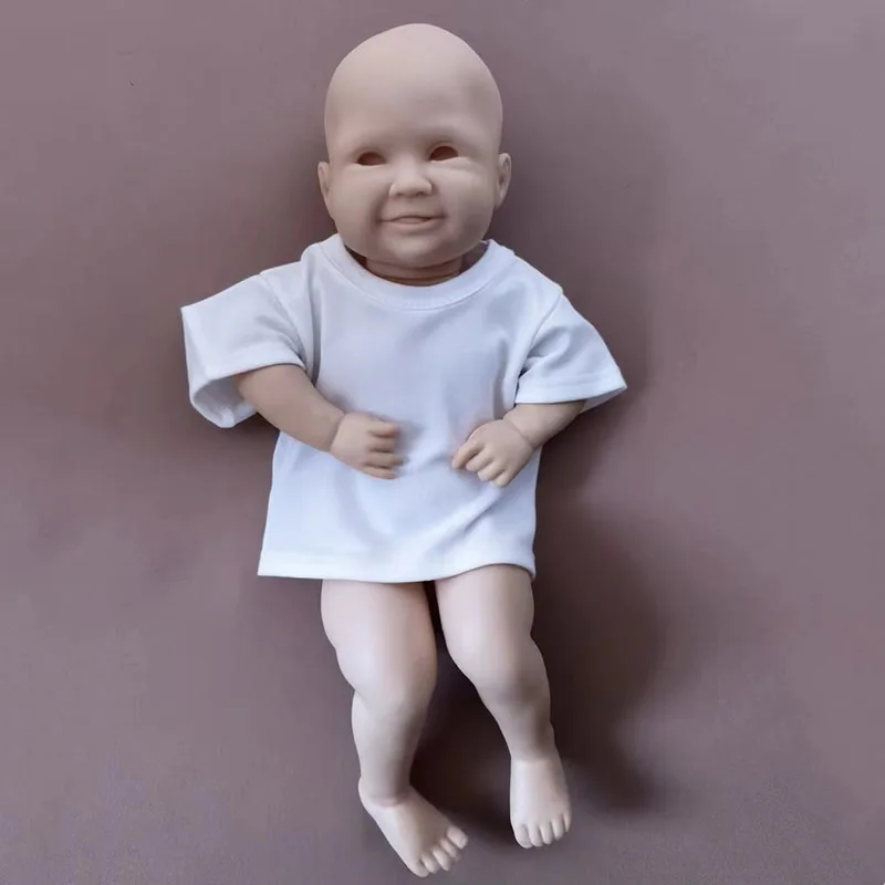 Фото Новый популярный 19-дюймовый летний набор для куклы Reborn Smile, неокрашенный, в разобранном виде, в свежих цветах, с тканевым телом, детали для кукол DIY для художников №4