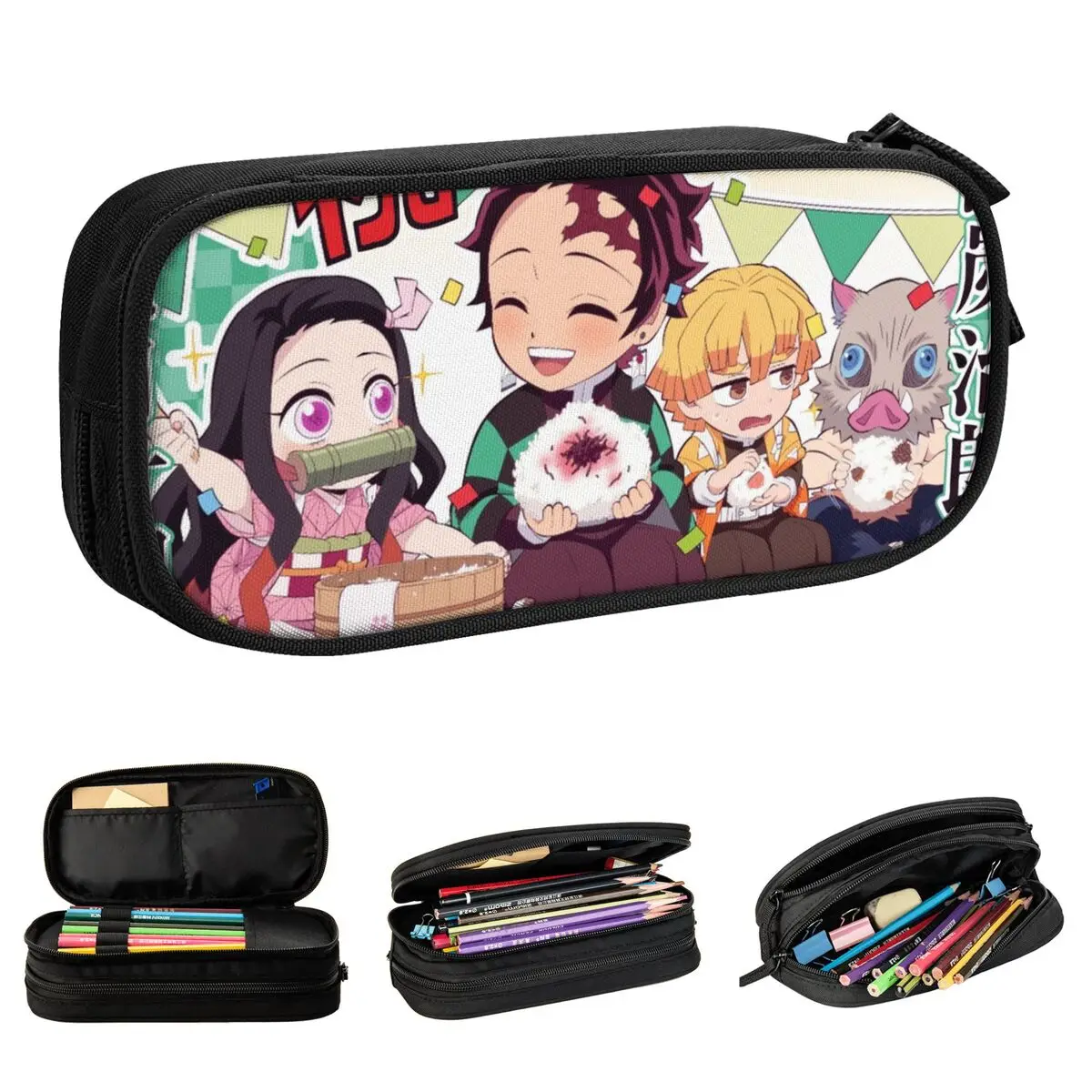 Пеналы для карандашей с рассекающим демонов Tanjirou пеналы Nezuko Zenitsu коробка ручек